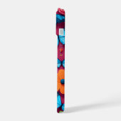 Grillige bloemen en vlinders iPhone 15 case (Linkerkant)