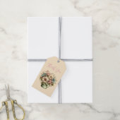 Grillige Bloemen in een Pot als Bedankcadeau Cadeaulabel (Met Touw)
