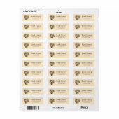 Grillige Bloemen in een Pot Cute Adres Etiket (Full Sheet)