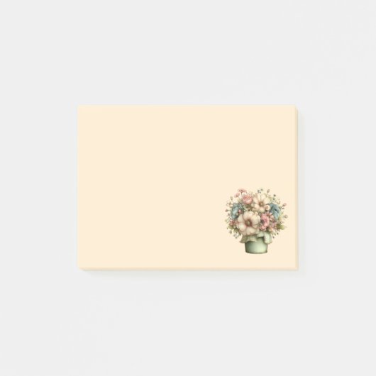 Grillige Bloemen in een Pot Cute Post-it® Notes (Voorkant)