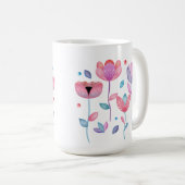 Grillige Bloemen Koffiemok (Voorkant rechts)