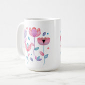 Grillige Bloemen Koffiemok (Voorkant links)