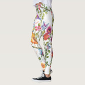 GRILLIGE BLOEMEN MET EEN GELE VOGEL LEGGINGS (Links)