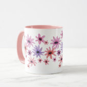 Grillige Bloemen Mok (Voorkant links)