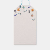 Grillige Bloemige Boho Vlinder Dankjewel Cadeaulabel (Achterkant)