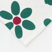 grillige bloemige Stippen Fleece Deken (Hoek)