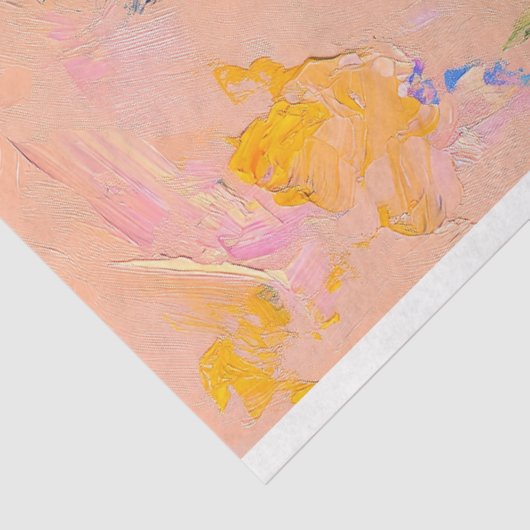 grillige bloemige struisvogel decoupage tissuepapier (Detail)