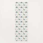 grillige bloemmotten | Monogram Yogamat (Achterkant)