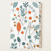 grillige bloempatronen planner (Achterkant)