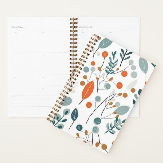 grillige bloempatronen planner (Display)
