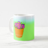 Grillige Bloempot Koffiemok (Voorkant links)