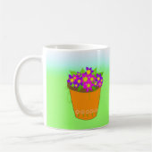 Grillige Bloempot Koffiemok (Links)