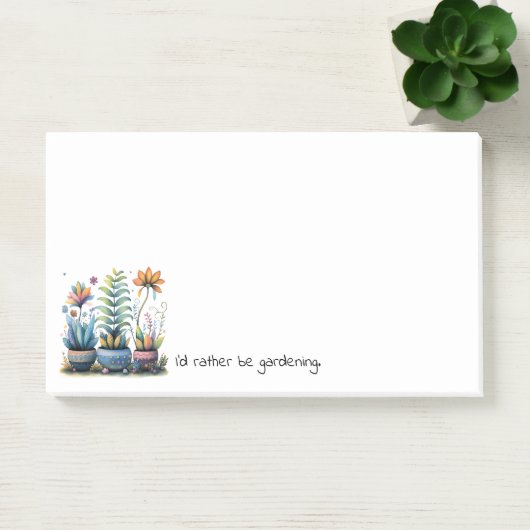 Grillige Bloempotten Ik Had Liever Getuinierd Post-it® Notes (Kantoor)