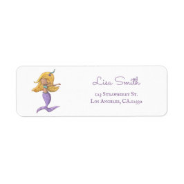 Grillige Blonde Zeemeermin Dansend Retouradres Etiket