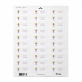 Grillige Blonde Zeemeermin Dansend Retouradres Etiket (Full Sheet)