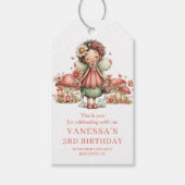 Grillige Blush Fee 2e Verjaardag Favor Geschenklab Cadeaulabel (Voorkant)