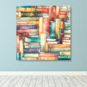 Grillige Boeken Canvas Kunst (Insitu (Houten vloer))