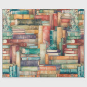 Grillige boeken inpakpapier (Vlak)