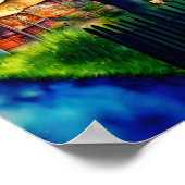 grillige boeren markt Waterverf Poster (Hoek)