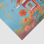 grillige boerenhaan tissuepapier (Detail)