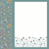 Grillige Boho Kleur Wilde Bloem 1e Verjaardagsfees Kaart