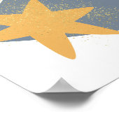 Grillige boho vallende ster, poster (Hoek)