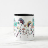 Grillige Boho Wilde Bloemenweide Illustratie TMok Mok (Midden)