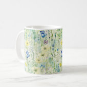  grillige Boho Wildflower Floral Pastel Koffiemok (Voorkant links)