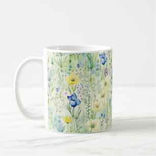 grillige Boho Wildflower Floral Pastel Koffiemok
