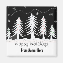 Grillige bomen in zwart en wit