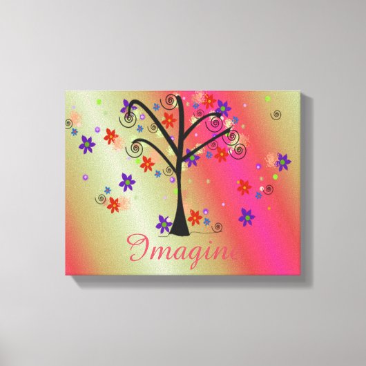 Grillige Boom Canvas Afdruk (Voorkant)