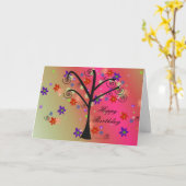 Grillige Boom Kaart (Gele Bloem)