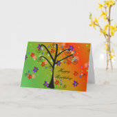 Grillige Boom Kaart (Gele Bloem)