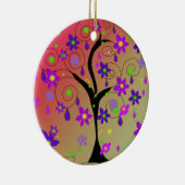 Grillige Boom Keramisch Ornament (Rechts)