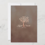 grillige boombruiloft kaart (Achterkant)