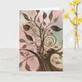grillige boomkaart kaart (Gele Bloem)