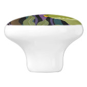 Grillige boomkikker en paddenstoelen keramische knop (Zijkant)