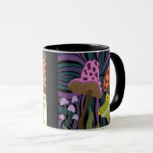 Grillige boomkikker en paddenstoelen mok (Voorkant rechts)