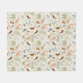 Grillige bos bosplanten herfst val fleece deken (Voorkant (Horizontaal))