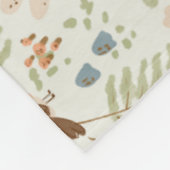 Grillige bos bosplanten herfst val fleece deken (Hoek)