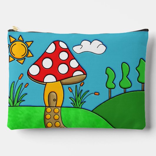 Grillige Bos Paddenstoelen Kunst Etui (Voorkant)
