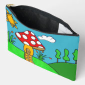 Grillige Bos Paddenstoelen Kunst Etui (Open)