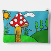 Grillige Bos Paddenstoelen Kunst Etui (Achterkant)