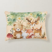 grillige bosdieren accent kussen (Voorkant)
