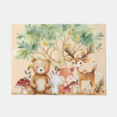 grillige bosdieren deurmat (Voorkant)