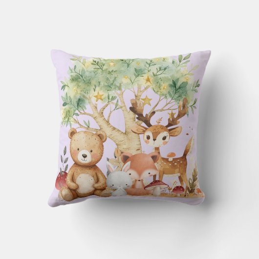 grillige bosdieren kussen (Achterkant)