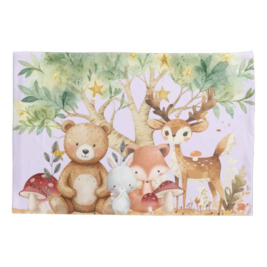 grillige bosdieren kussensloop (Achterkant)