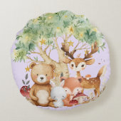 grillige bosdieren rond kussen (Achterkant)