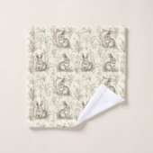 grillige boskonijnen bad handdoek (Wasdoekje)
