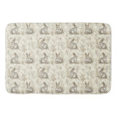 grillige boskonijnen badmat (Voorkant)